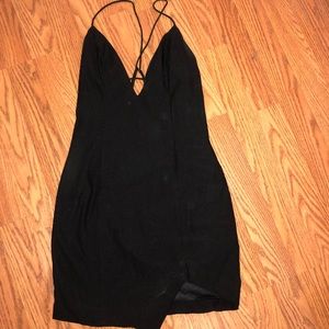 Black mini dress